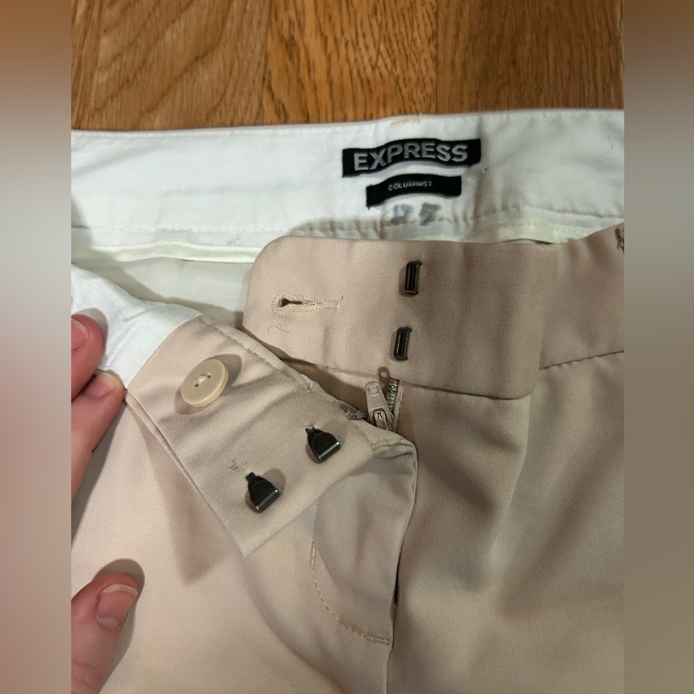 Express Columnist Boot Cut Low Waist Trousers - Picture 3 of 6